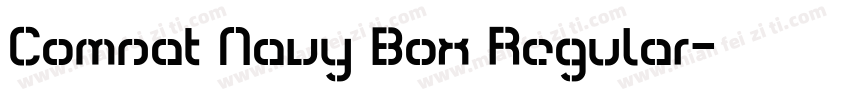 Comsat Navy Box Regular字体转换